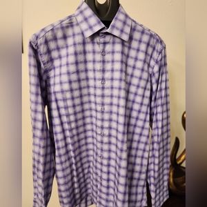 BUGATCHI  men long sleeve buttons down shirt.